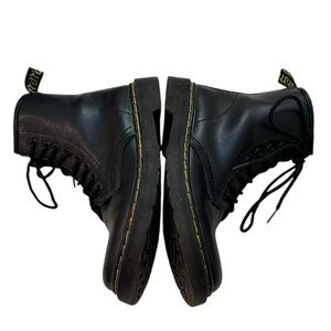 Karardo Black Lace Up Combat Boots US 7